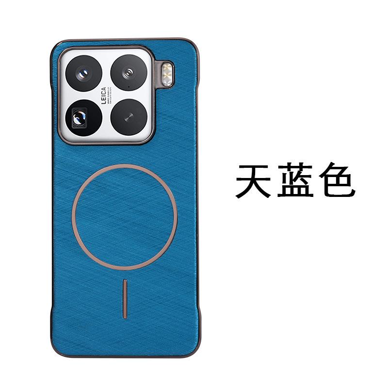 Applicable To Xiaomi 11PRO Borderless Mobile Phone Case Xiaomi 11PROMAX Advanced Sense Gold Wire Magnetic Protective Case Tide