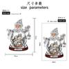 Snowman Santa Claus Wall Clings Stickers Music Box Christmas Stickers Window Glass Decor Waterproof Decals