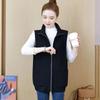 Women's Vest New Style Autumn Style Loose Versatile Cardigan Sweatshirt Vest Casual Solid Color Versatile Jacket