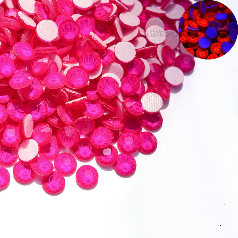 

Neon Mocha Glass Hot Melt Adhesive Uniform Surface Hot Drilling Diy Clothing Rhinestone Jewelry Accessories Fluorescent Hot Drilling ss6 (diameter 1.9-2 mm) 1440 pcs