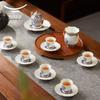 Auratic Xianshengci 'Peace & Prosperity' 17-Piece Ceramic Tea Set