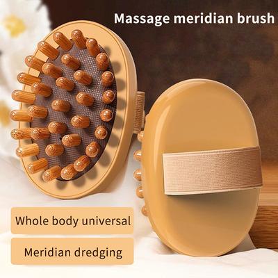 Handheld Wooden Body Massage Brush Anti Cellulite For Legs Belly Body Shaping Dry Skin Brush Portable Muscle Relax Beauty Tool