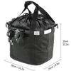 Bicycle Front Basket Bike Small Pet Dog Carry Pouch 2 In 1 Detachable Cycling Handlebar Tube Hanging Fold Luggage Bag
