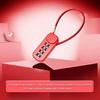 Zinc Alloy 4 Digit Password Lock Anti-theft Wire Rope Dormitory Cabinet Lock Padlock Backpack Zipper Lock for Home&Travel