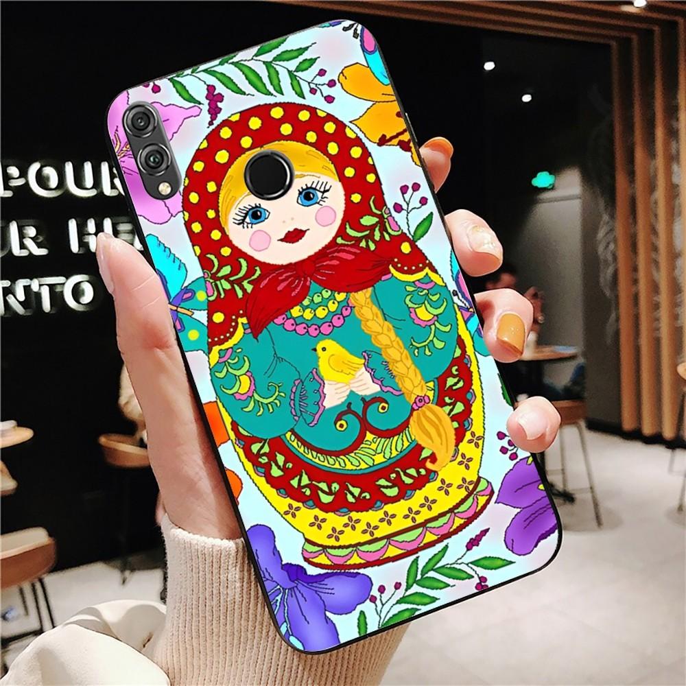 Russian Dolls Matryoshka Cute Phone Case For Huawei Honor 10 Lite 9 20 7A 9X 30 50 60 70 Pro Plus Soft Silicone Cover