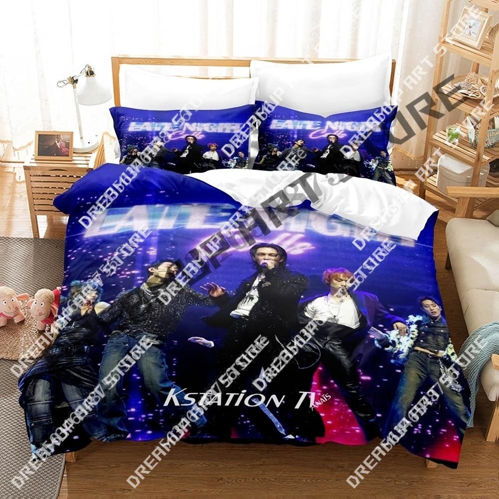 3D Print Kpop P1Harmony Bedding Set Twin Queen King Full Size Duvet Cover Pillowcase Bed boys girls Adult Home Textiles