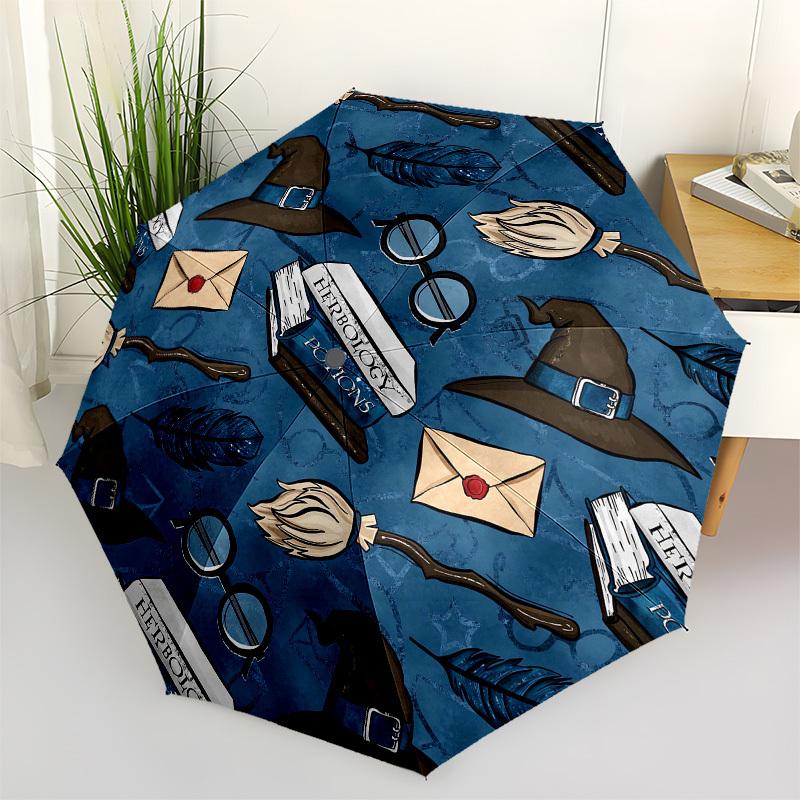 

1pc Witchcraft Elements Pattern Umbrella with Plastic Handle,Cartoon Pattern,Suitable for All Seasons Multi-functional Umbrella308
