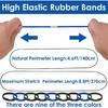 9PCS Large Rubber Bands for 55, 65 Gallon Trash Cans, Garbage Can Elastic Bands