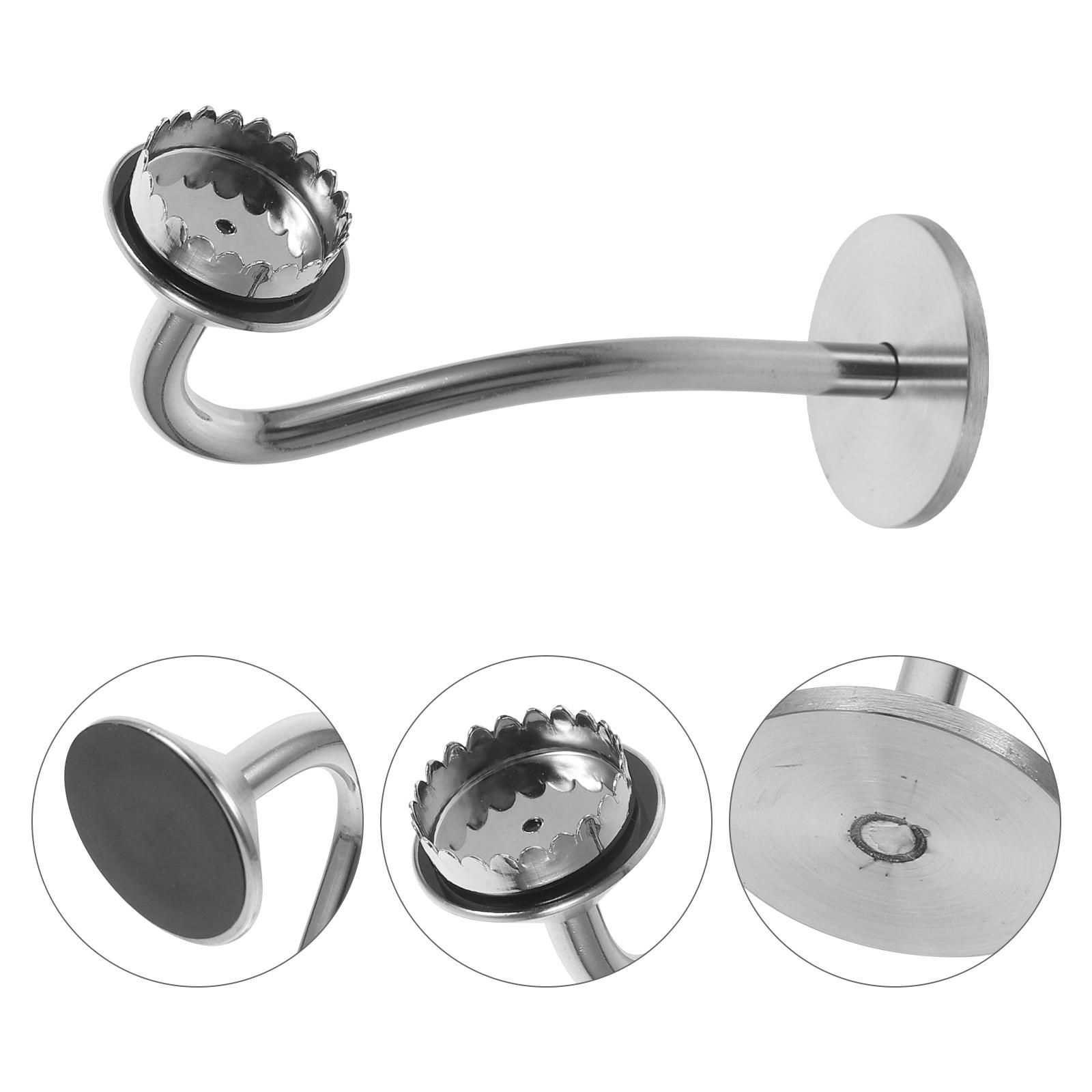 

Soap Holder Stainless Steel Bar for Shower Wall Magnetic Kitchen Bathroom Dish Mounted срібний