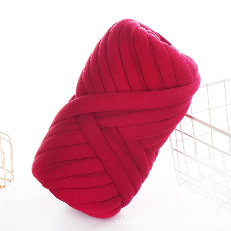 

Рукоделие Вязание крючком Пряжа Толстая ручная вязка Одеяло своими руками Гнездо для собак и кошек Обернутая кровать Очень толстые полоски ткани Dunking Heart Шерстяная пряжа Клубок 500g