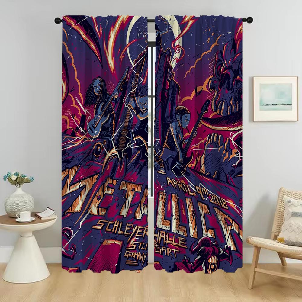 

Оконная штора для комнаты 2-панельные металлические шторы для детской комнаты домашний интерьер шторы перегородка тюль для спальни оттенки гостиная W50xH70cmx2pcs-CL