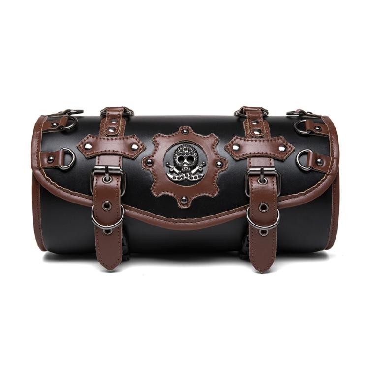 

Motorcycle Front Fork Tool Bag PU Leather Saddlebag Suitable for Bikers Storage Needs, Daily Commute, Handlebar Storage