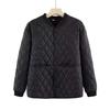 Lightweight Cotton-padded Jacket, Lightweight Rhombic Mother's Casual Loose Cotton-padded Jacket, Winter Short Jacket, Solid Color Padded Jacket