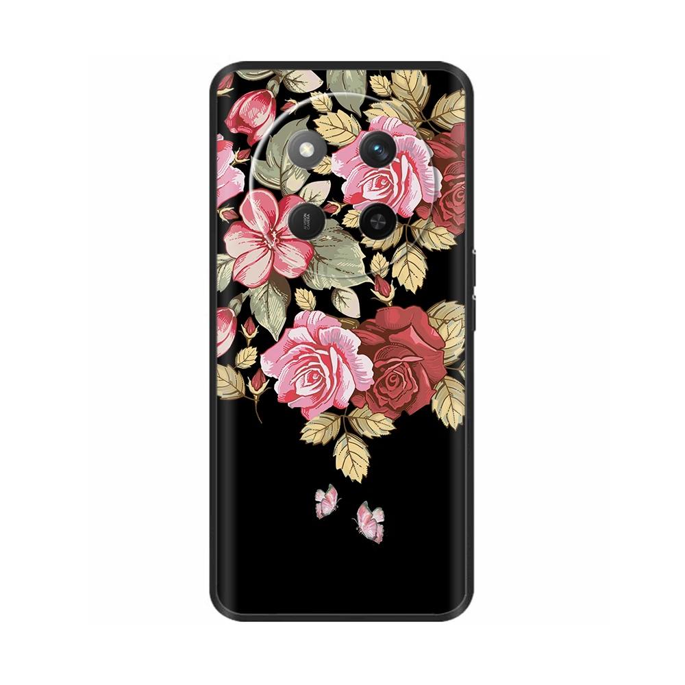 For Honor X60 5G Case Black Silicone Soft Luxury Phone Back Cover for Huawei Honor X60 Pro Painted Shockproof Shell Cases Para