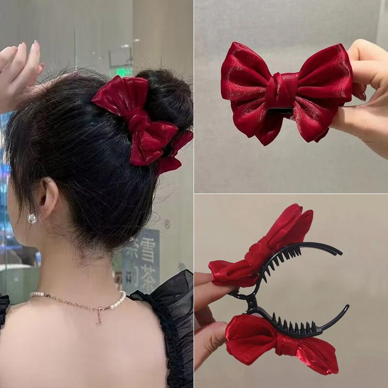 Mini Piccolo Clip a Pinza per Capelli a Farfalla Dolce Rete Clip a Squalo per Chignon Accessori Fermaglio per Capelli Spessi