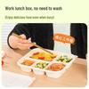 Eco-Friendly Biodegradable Compartment Meal Boxes with Lids
