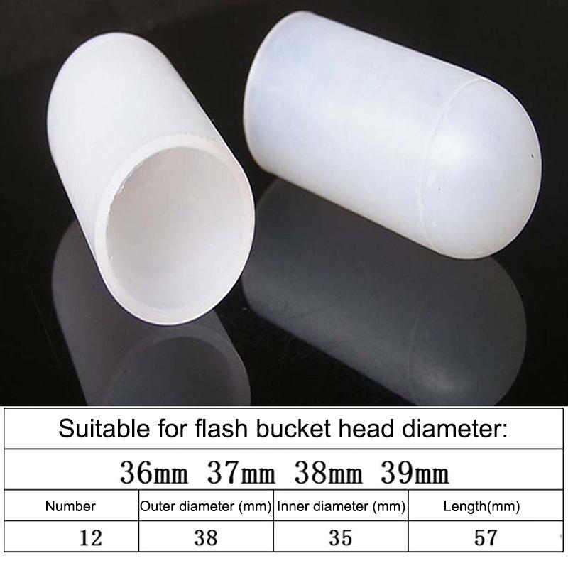 2Pcs Silicone Elastic Flashlight Lampshade For Sp31 Sp35 If22A C8G If25A Sp36 S2 C8 Ea01 Ts21 Q8 14-75Mm Torch