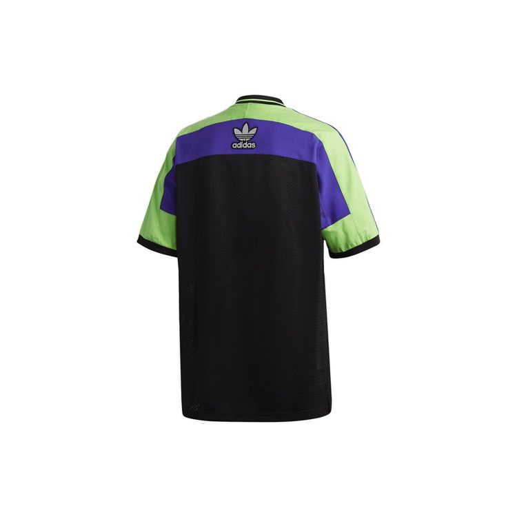 Adidas Originals x Sankuanz Trefoil Mesh Breathable Print Short Sleeve T-Shirt Men Tops Black FT8051