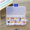 10Grid Can Split Transparent PP Plastic Storage Box Jewelry Small Components Hardware Tools Storage Organizer Closet Organizer