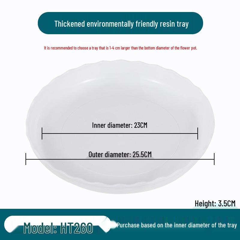 Large Round Plastic Flower Pot Tray for Succulents