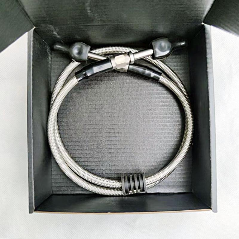 Motorcycle Electric Ultra High Pressure High Temperature Double Layer Stainless Steel Braided Teflon Hose Brake Oil Pipe