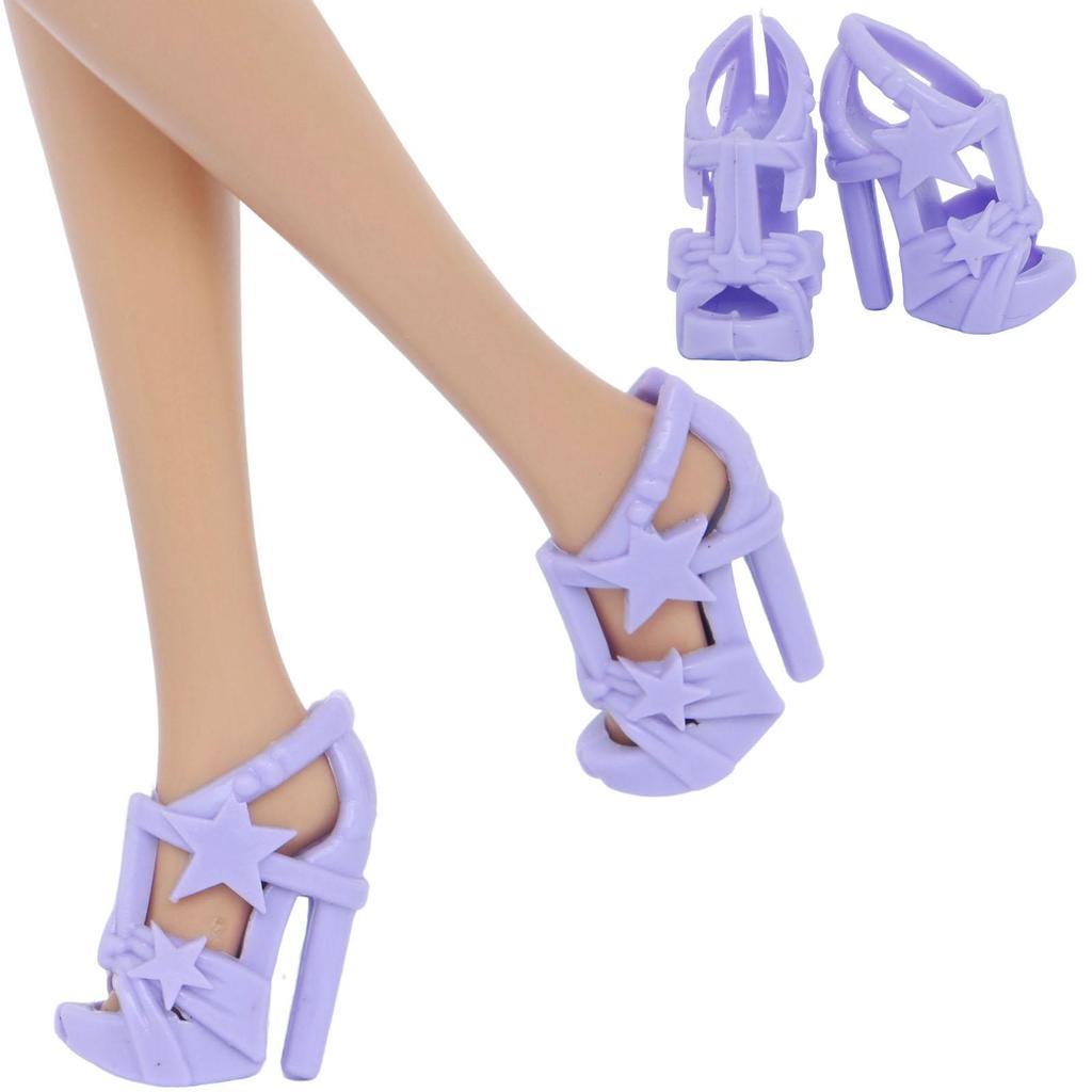 Mixed Style 11.5'' Girl Doll Shoes Sandal Boots Slipper Mini High Heel Shoes for 30cm Doll Accessories Toy