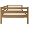 Daybed in Honey Brown 90 x 190 cm Solid Pine Wood