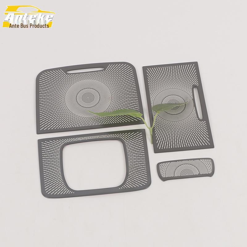 Rear Speaker Cover and Anti-Kick Panel Set for Voyah 22 Dreamer - Stainless Steel Accessories.
