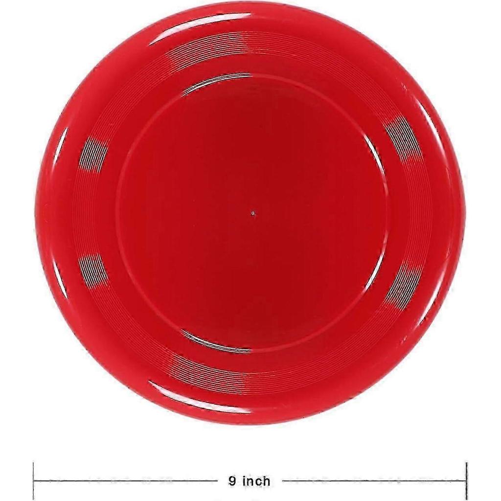 8-piece set of outdoor activity plastic frisbees 9inch