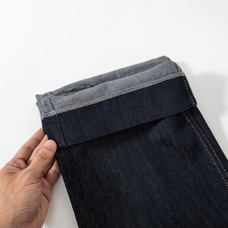 

Женские зимние вельветовые джинсы с высокой посадкой, прямыми штанинами и уникальным дизайном карманов Medium