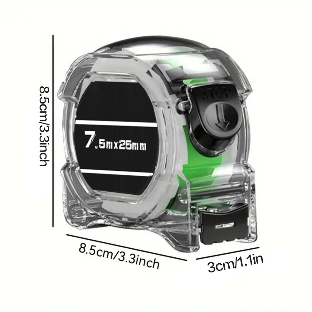 3/5/7.5/10M Self-Locking Tape Measure Fluorescent Tape Measure High Precision Thickened Wear-resistant Drop-proof Tape Measure
