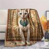 1Pc Cat Dog Patchwork Print Flannel Blanket High Quality Warm Comfortable Cover for All Seasons Perfect for Gifts Home Decor