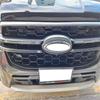 For Ford Everest Ranger  2024 Carbonfiber Black Front Hood Mesh Grille Bonnet Lip Molding Cover Trim Exterior Accessories