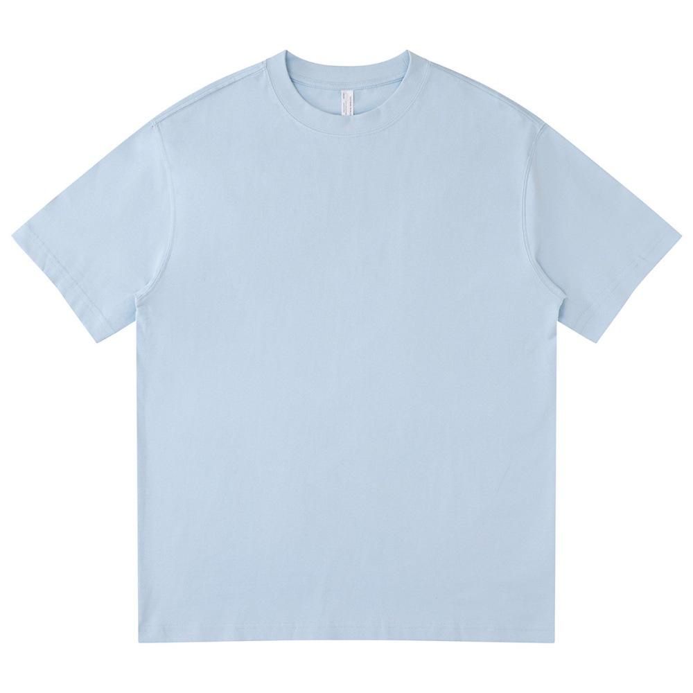 LVLV | Kids & Teens 240g Pure Cotton Loose Fit Retro Short Sleeve Parent-Child T-shirt, Class Uniform Trendy