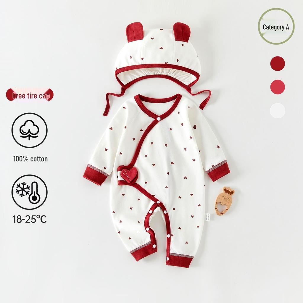Neugeborenen-Body aus reiner Baumwolle: Ganzjahres-Baby-Outfit & Mönchskostüm