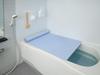 Mie Sangyo Lightweight Shutter-Style Bathtub Lid, Product Size (Approx.) 75 x 142.5 cm, Blue, Mildew-Resistant, Made in Japan