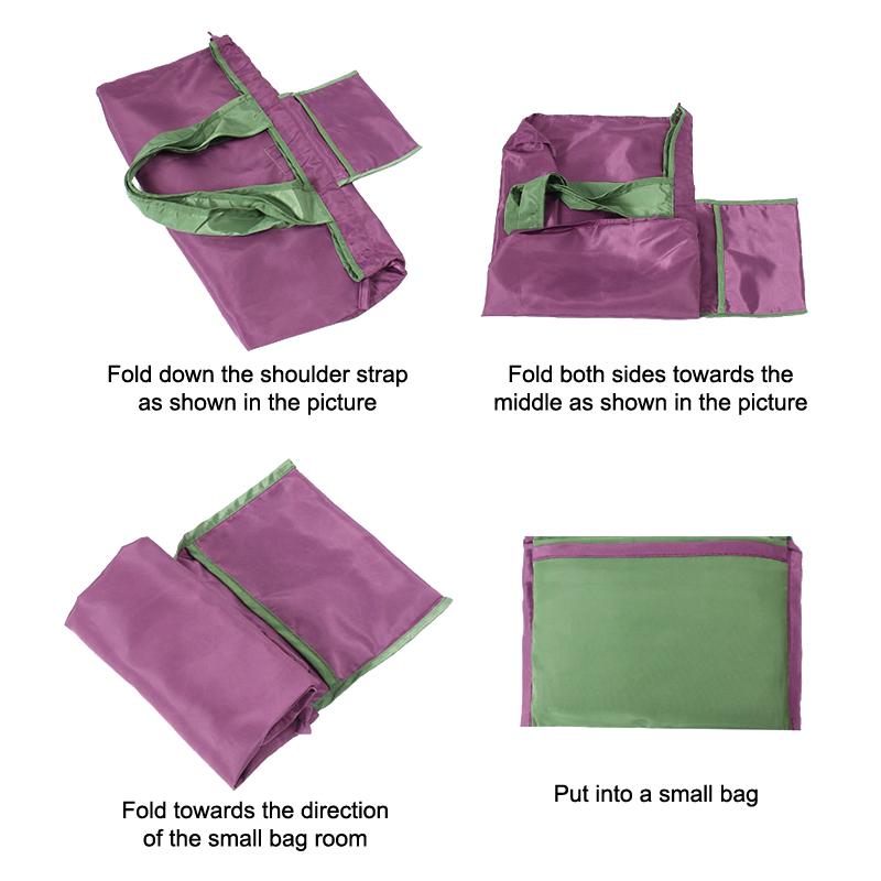 Foldable Shoulder Bag Fashion Waterproof Large Capacity Shopping Bag Storage Bag