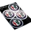 Alfa Romeo Official Sticker 4 Logo D. 48mm, 94 X 131 Mm