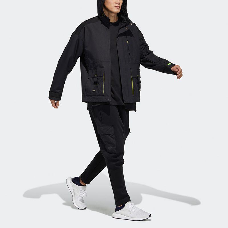 Adidas Jackets Men's Black Hooded Moderate Other GP0988