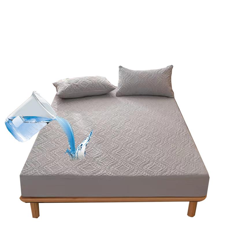 King Queen Size Good Waterproof Quilted Mattress Cover Anti-mite Air-Permeable Bed Pad Cover Not Including Pillowcase