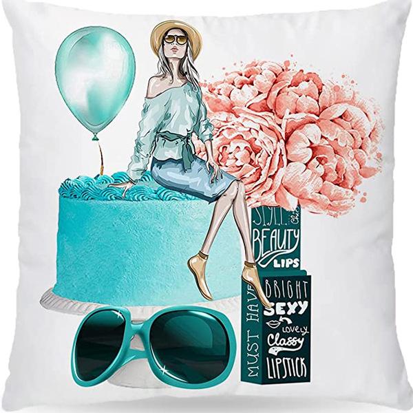 Perfume Bottle Pillow Cover Fashion Women'S Pet Home Sofa Car Ornament French Cushion Cover Premium Durable Quality
