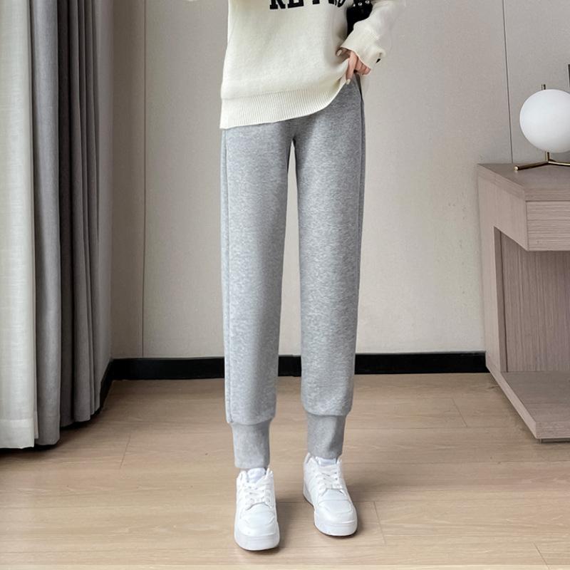 

Новые осенние спортивные брюки для женщин, повседневные весенне-осенние новые модели для верхней одежды, брюки гаремы, брюки-морковки, весенне-осенний тонкий стиль 2XL серый