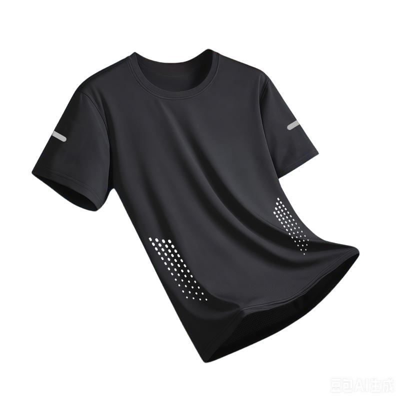 New Ice Silk Running Shirts Men Loose Short Sleeve Top Basketball Gym Sportswear For Male Fitness Workout Mesh Breathable Tee
