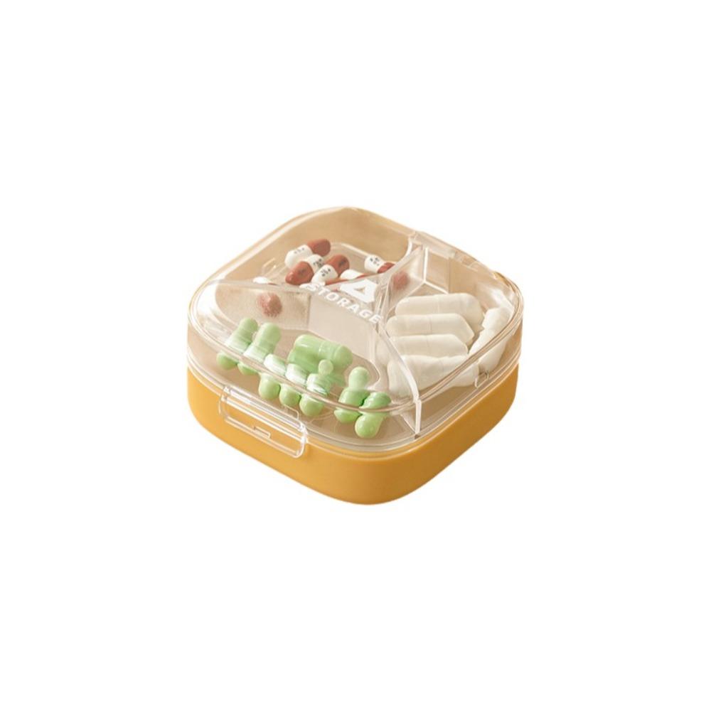 

Moisture-proof Seven-Day Pillbox Portable Plastic Sealed Pillbox Waterproof Light-Proof Feature Pill Reminder Box Travel