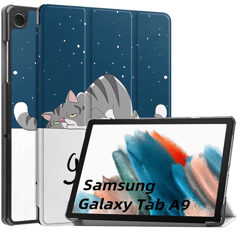 Tablet Case For Samsung Galaxy Tab A9 Plus 11 Inch Case 2023 PU Leather Protective Hard Back Funda For Galaxy Tab A 9 A9 8.7 Tablet Cover