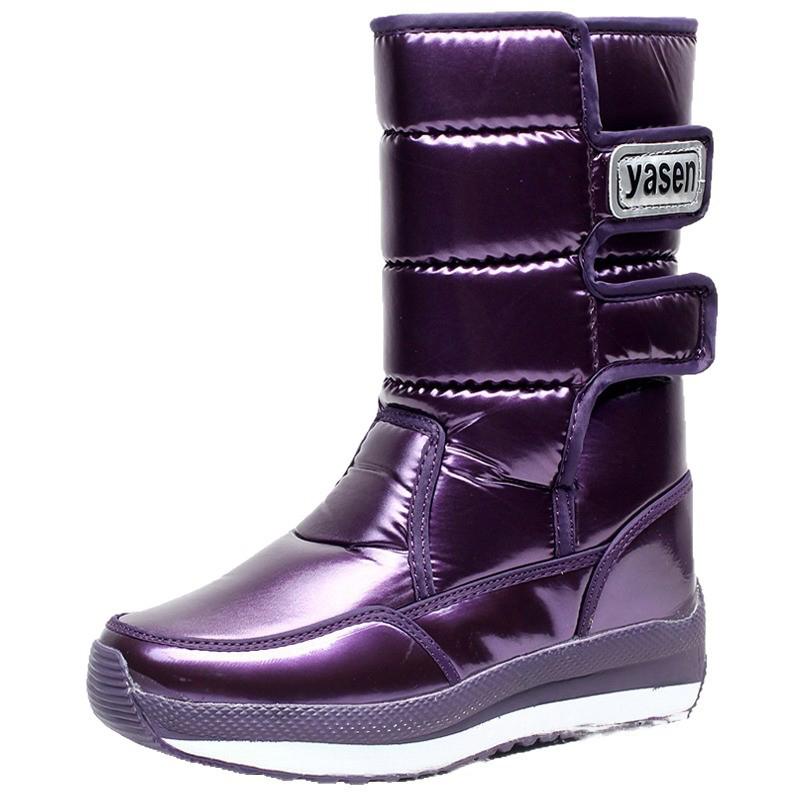 Shoes Winter Keep Warm Women's Mid Tube Lightweight Non Slip Snow Boots