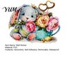 Watercolor Rabbit Wall Decals & Flowers Light Switch Sticker, Cute Bunny Peel And Stick Decal, Creative Home Interior Decor PVC Waterproof Art Decors