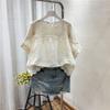 Loose Chiffon Shirt Women's Summer Clothing New Fashion Trendy Style Short-sleeved Tops Blouses