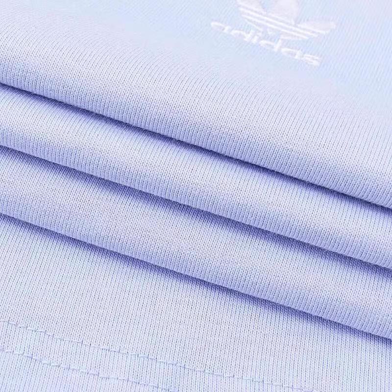 Adidas Originals Round Neck Comfortable Casual T-Shirt With Raglan Sleeves Women Tops Purple JC8706