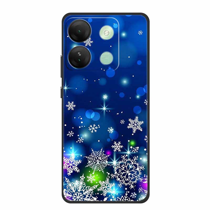 For Infinix Smart 7 HD Christmas Soft Case Silicone TPU Back Cover Phone Cases For Infinix Smart7 Plus X6516 Xmas New Etui Shell